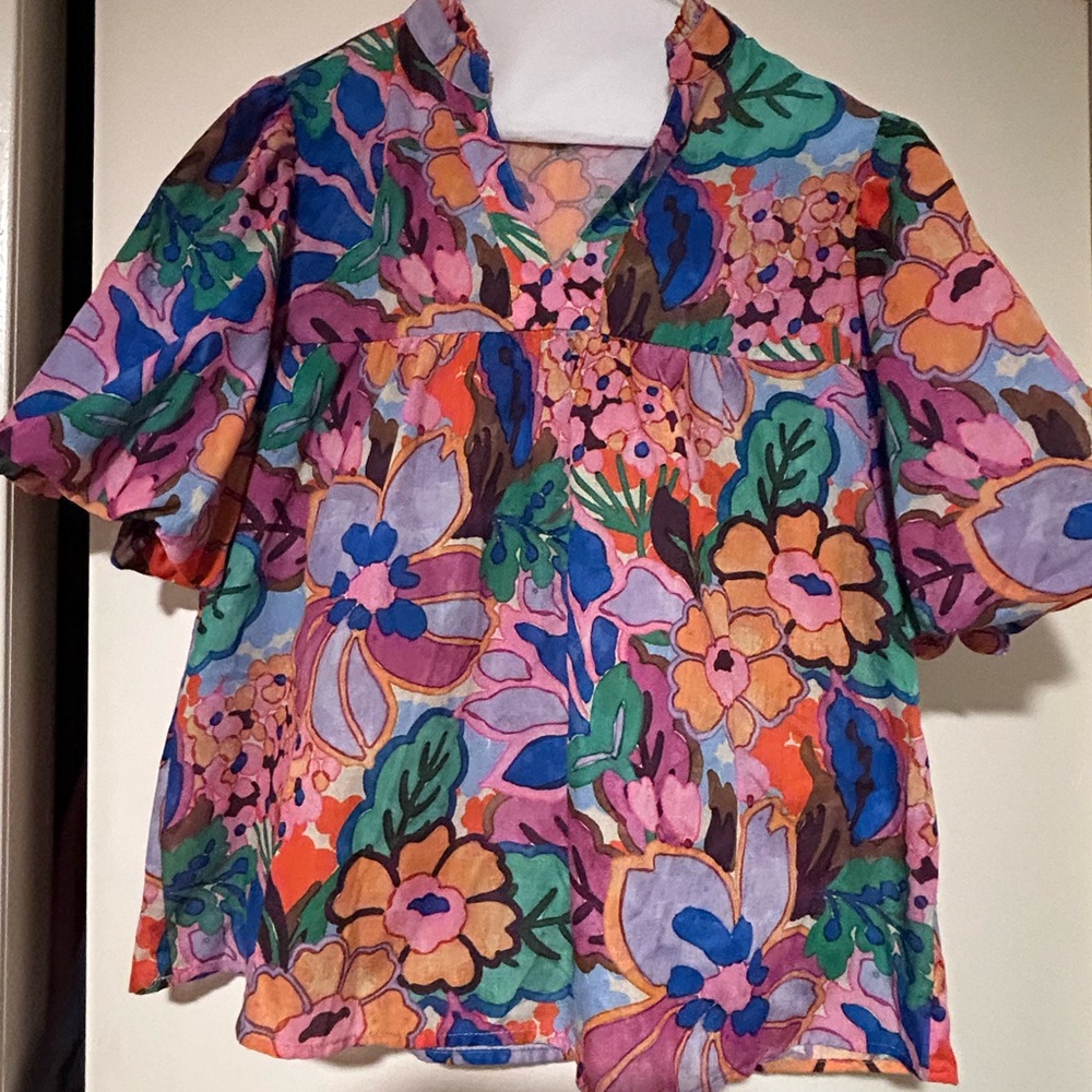 Floral Multicolor Women's Top
